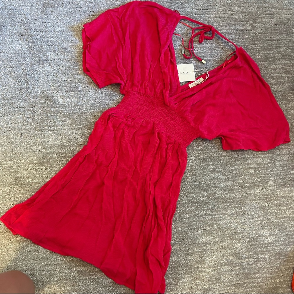 Lovestitch Red Short Sleeve Dress